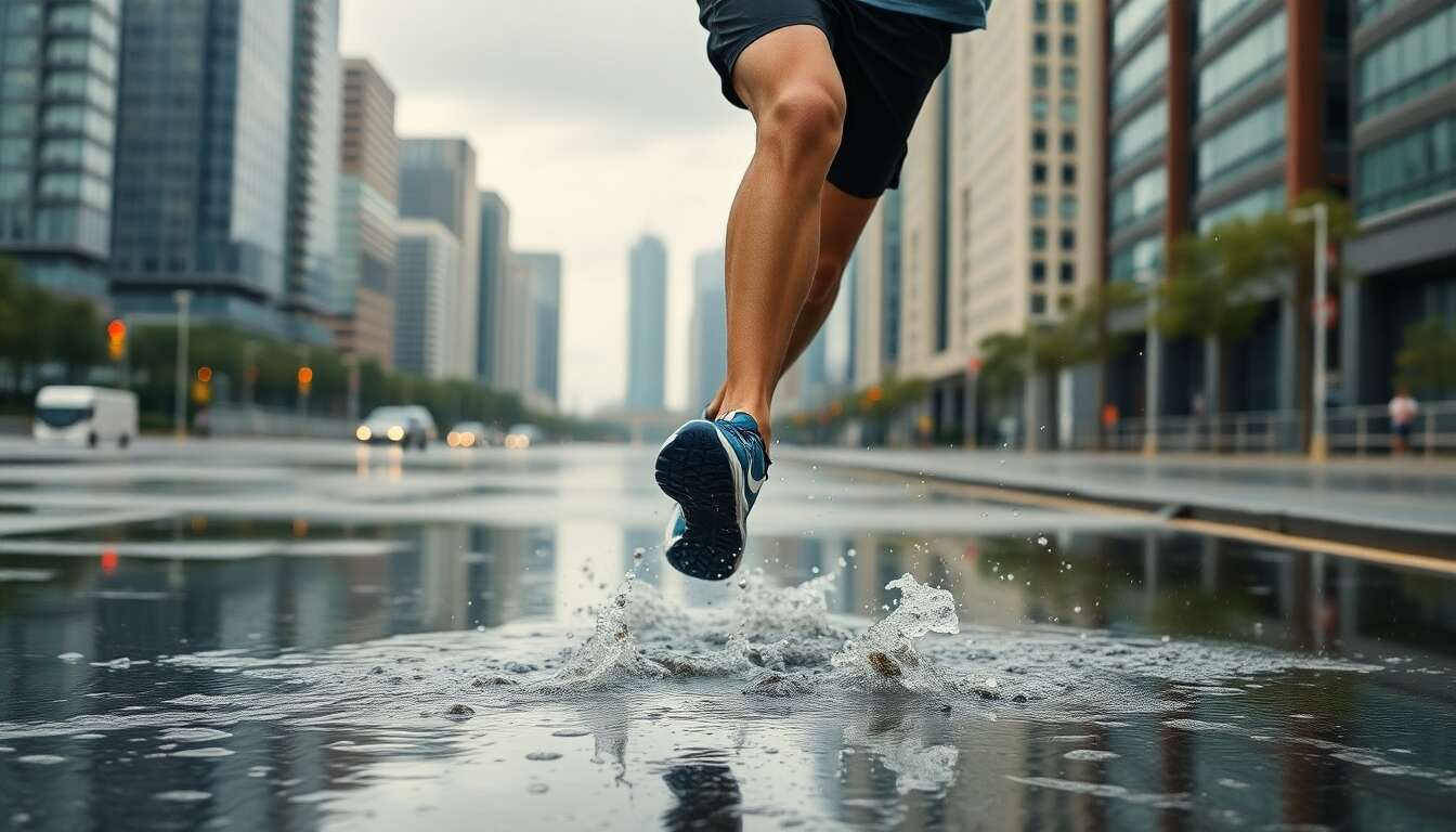 Chaussures imperméables : courir sous la pluie sans souci