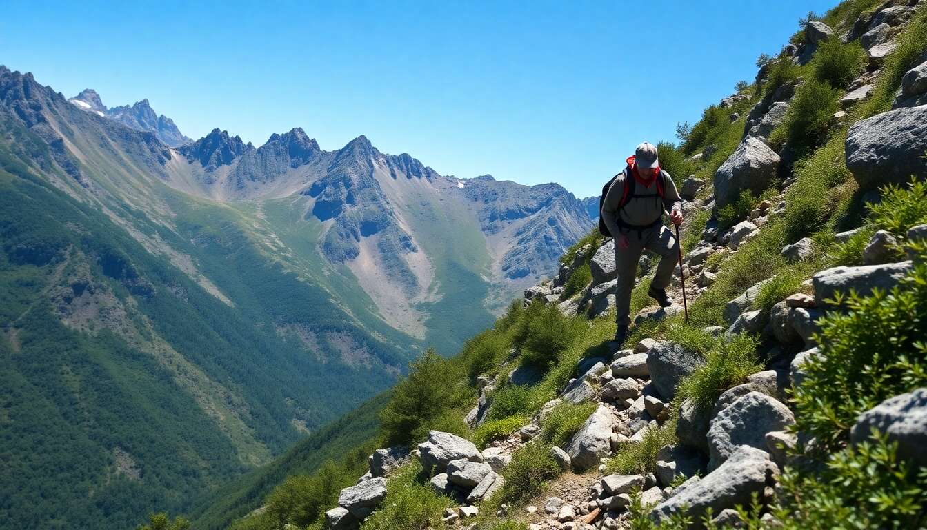 Améliorer sa technique de montée sur sentiers escarpés