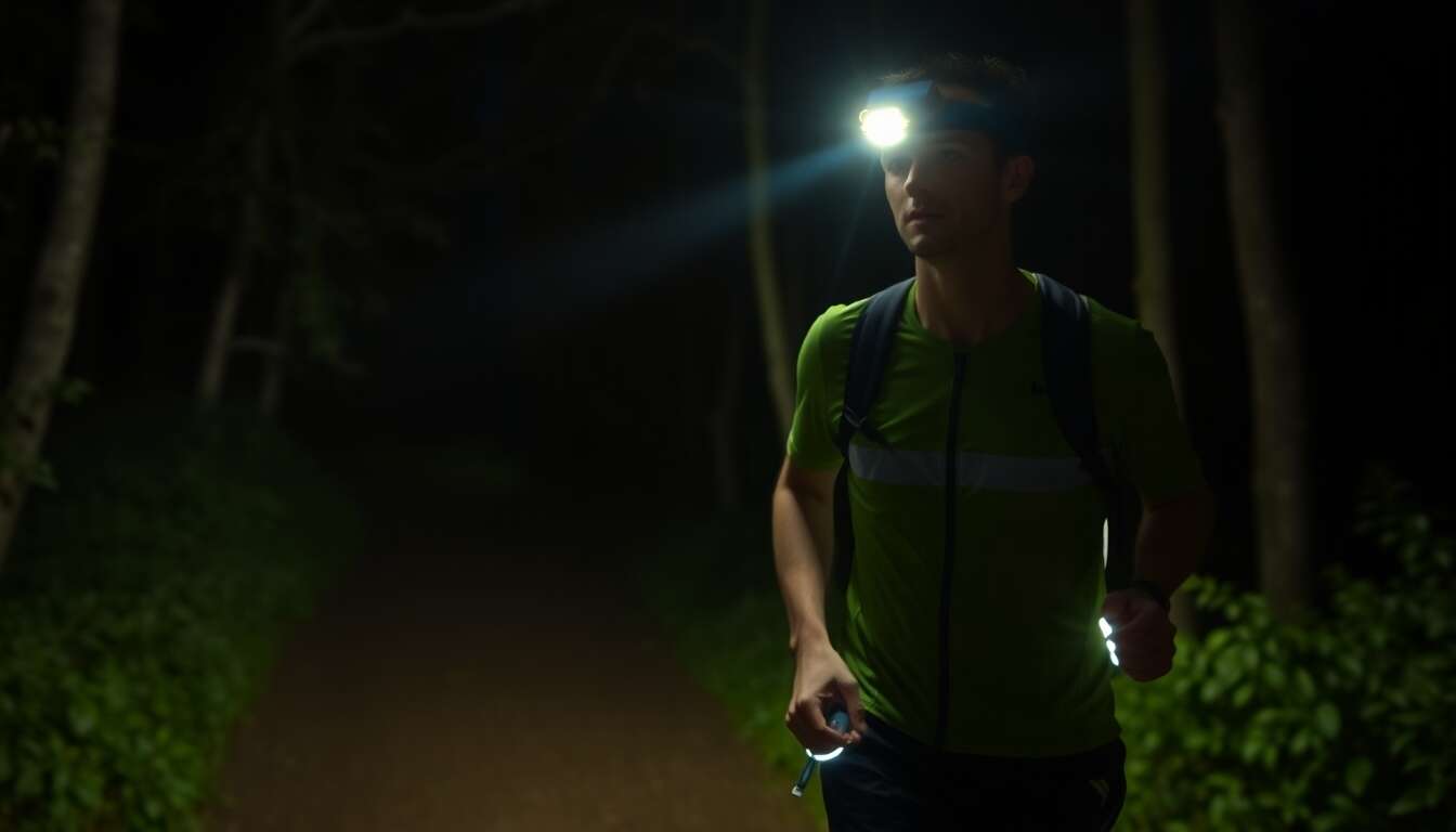 Lampe frontale : courir la nuit en toute sécurité