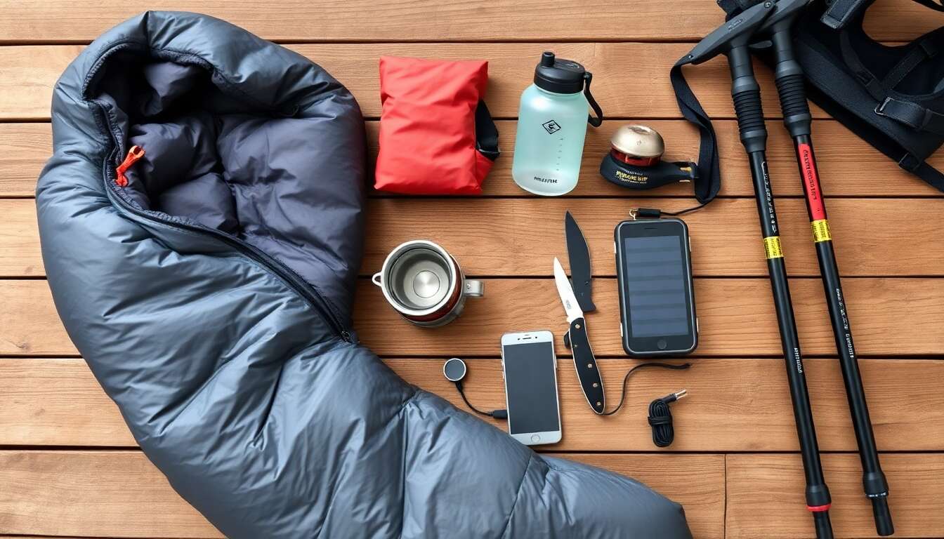 Accessoires indispensables pour un sac à dos léger