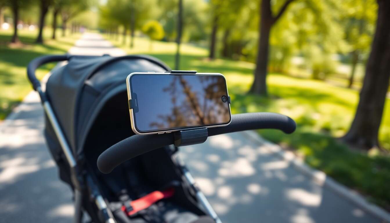 Choisir un support smartphone pour poussette jogging