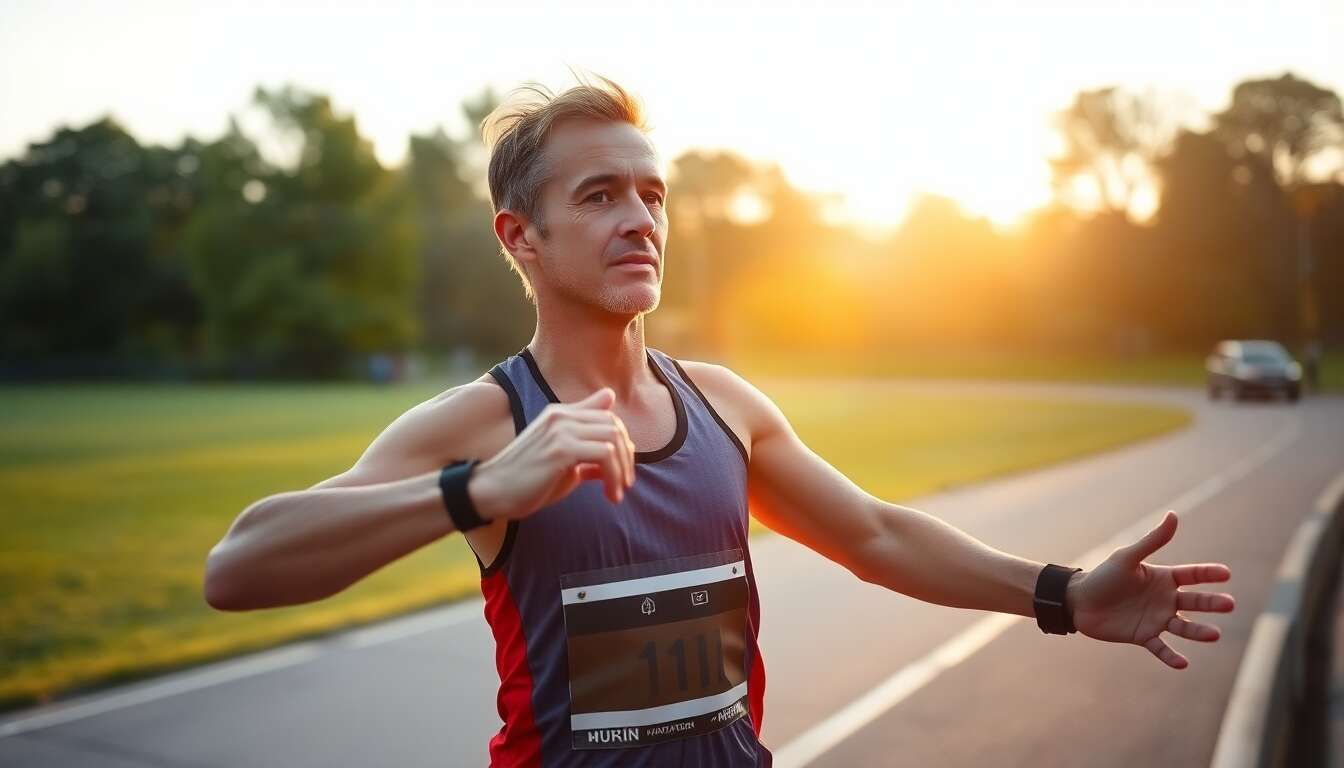 Routine d'échauffement idéale avant un marathon