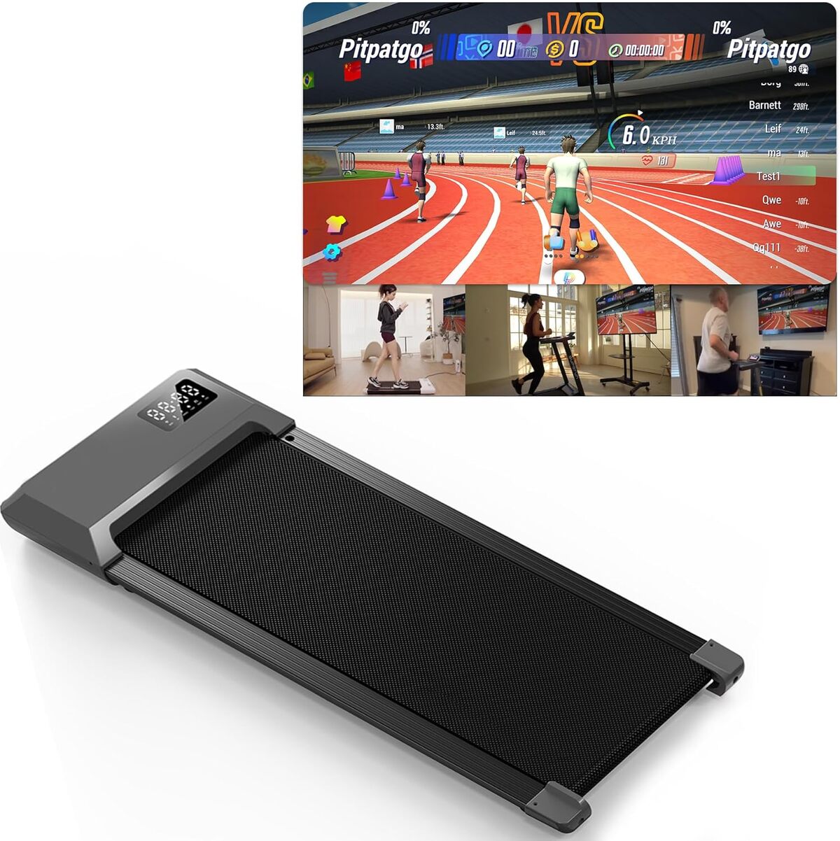 Test du superun raceable : tapis de marche connecté et compétitif