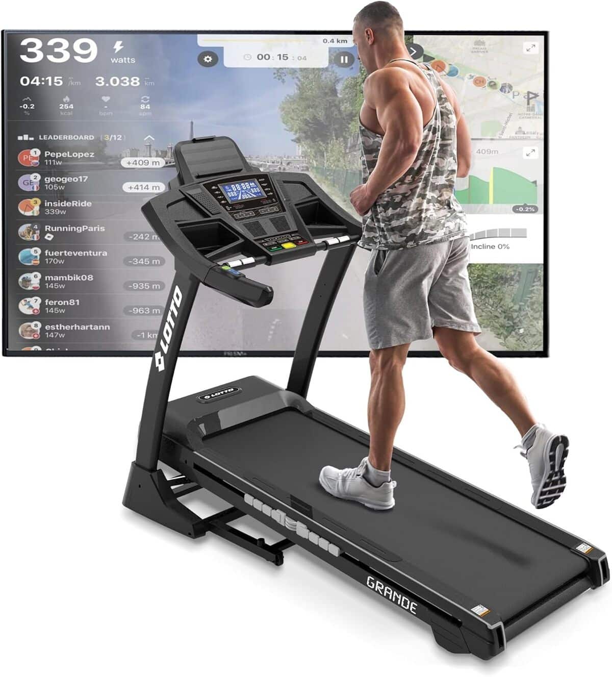 Test du tapis de course électrique Lotto Grande 4.75 HP