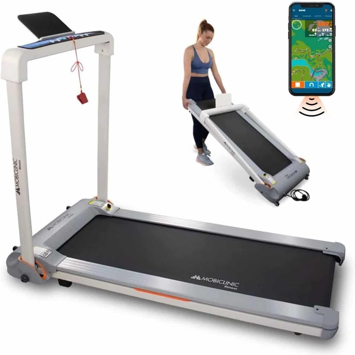 Test du tapis de course Mobiclinic Tibet 1100w pliable avec écran LED et app Zwift