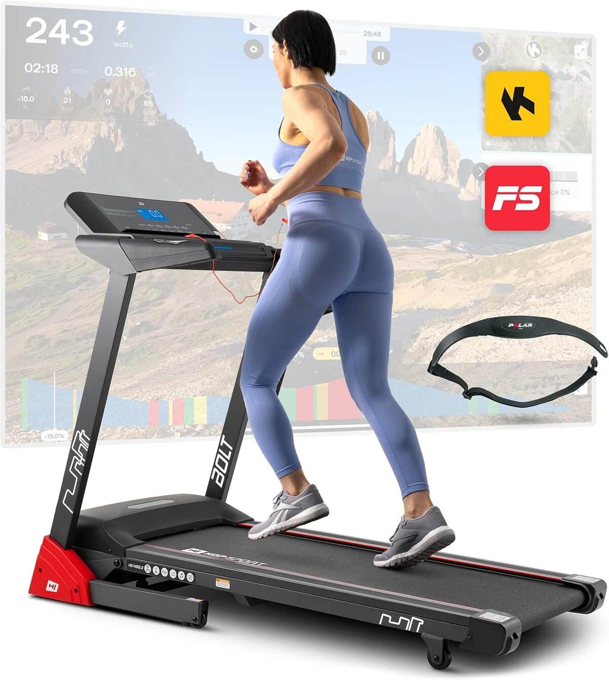 Test du tapis de course pliable Hop-Sport HS-1400LB Bolt : performance et innovation