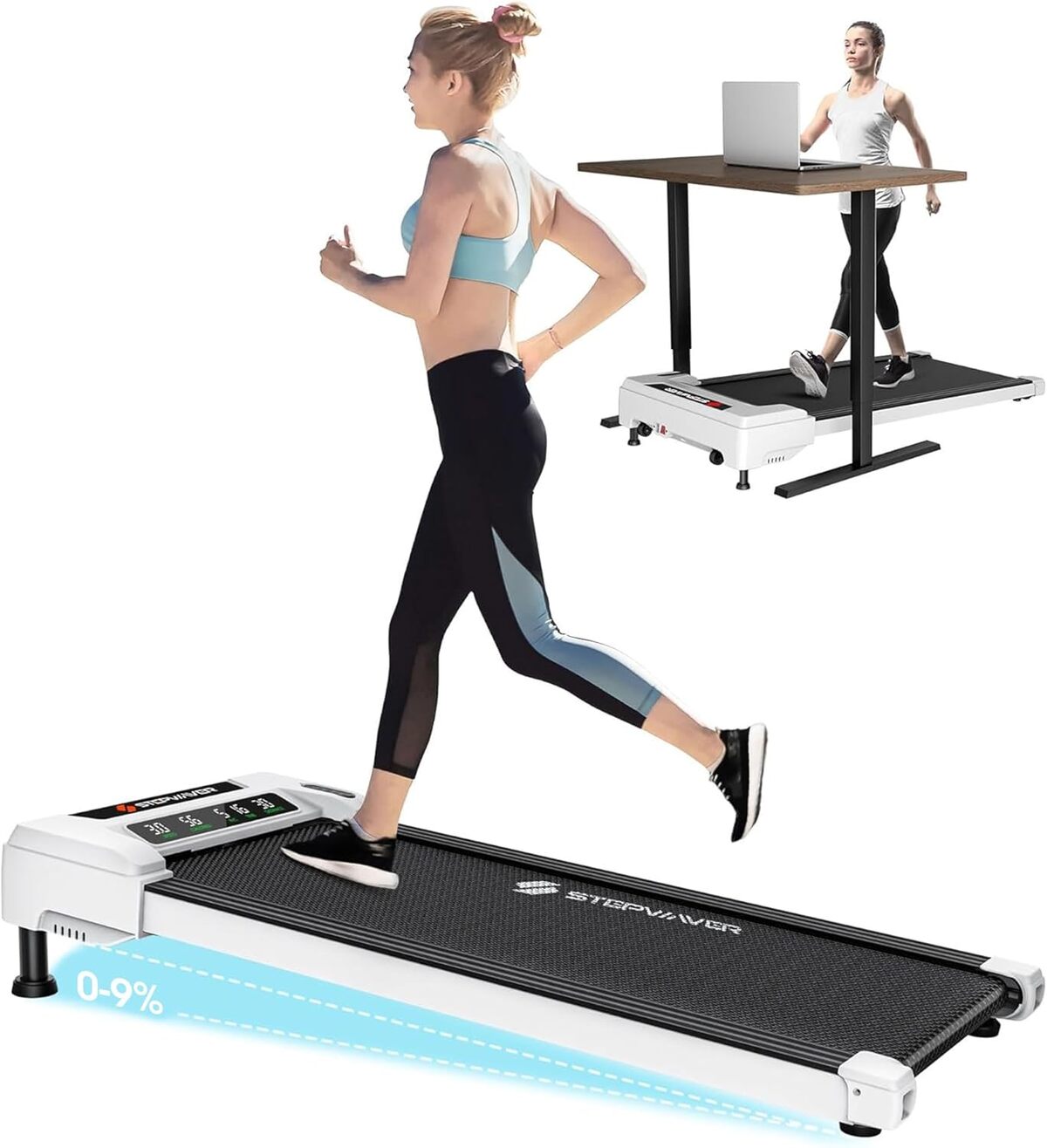 Test : tapis de marche inclinable 3 HP compact – blanc
