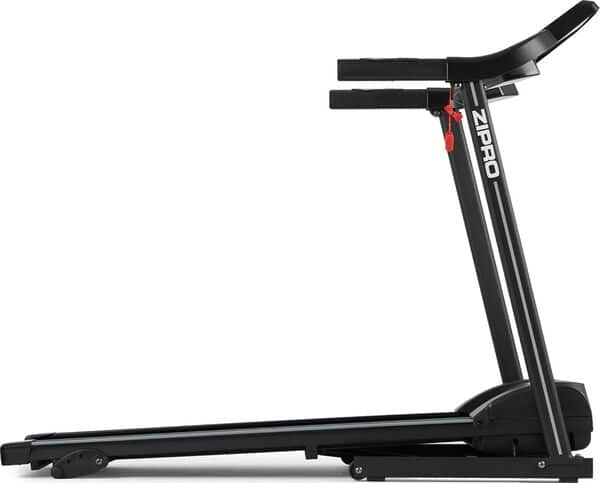 Zipro Tapis de Course Pliable Colt pour la Maison, Walking Pad avec Haut-parleurs, Écran LCD, Inclinaison et Support, jusqu'à 110 kg et Moteur de 1 PS, Vitesse de 1 à 12 km/h, 12 programmes