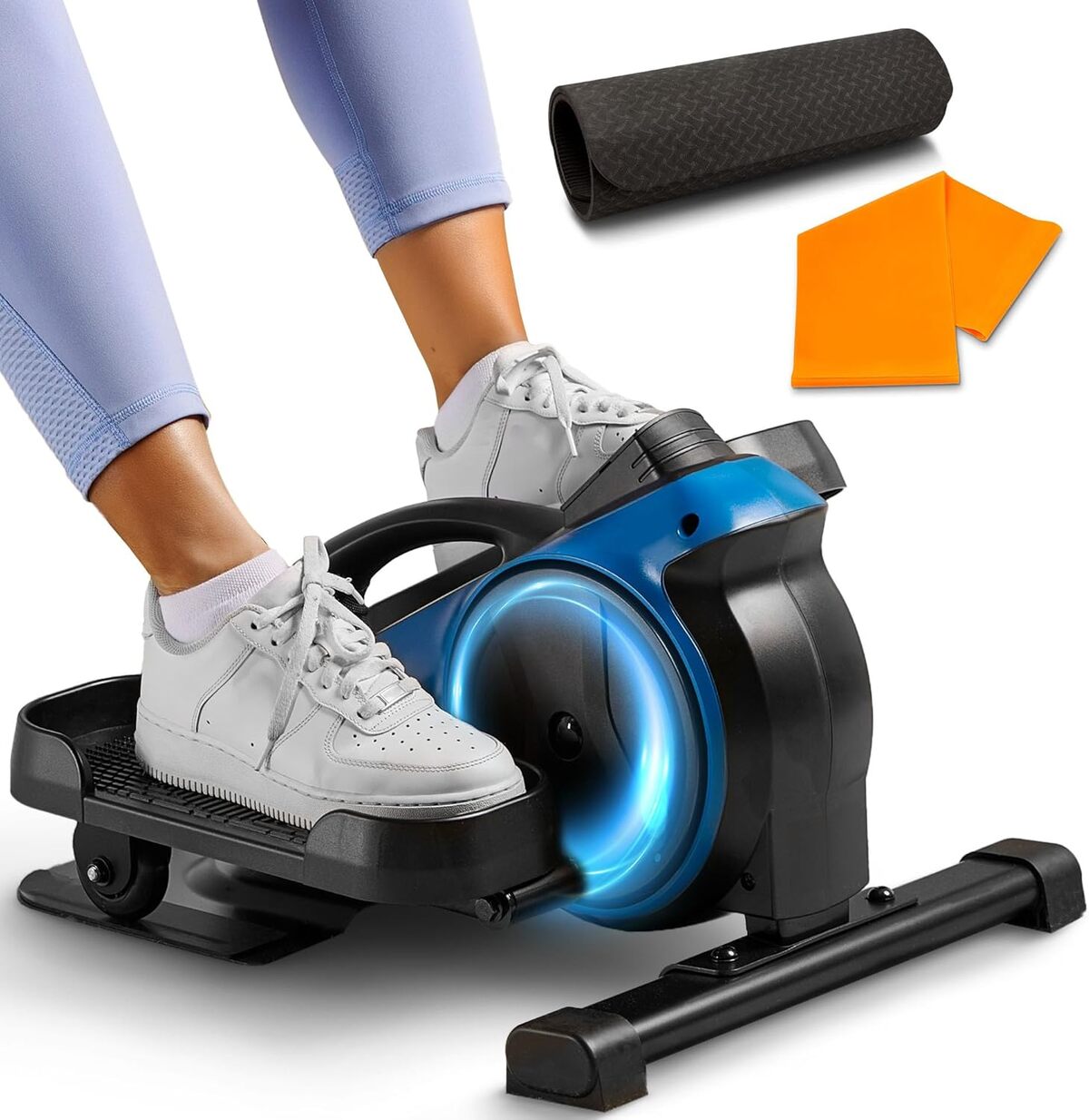 Test de la LifePro Mini Machine elliptique : exercices sous le bureau