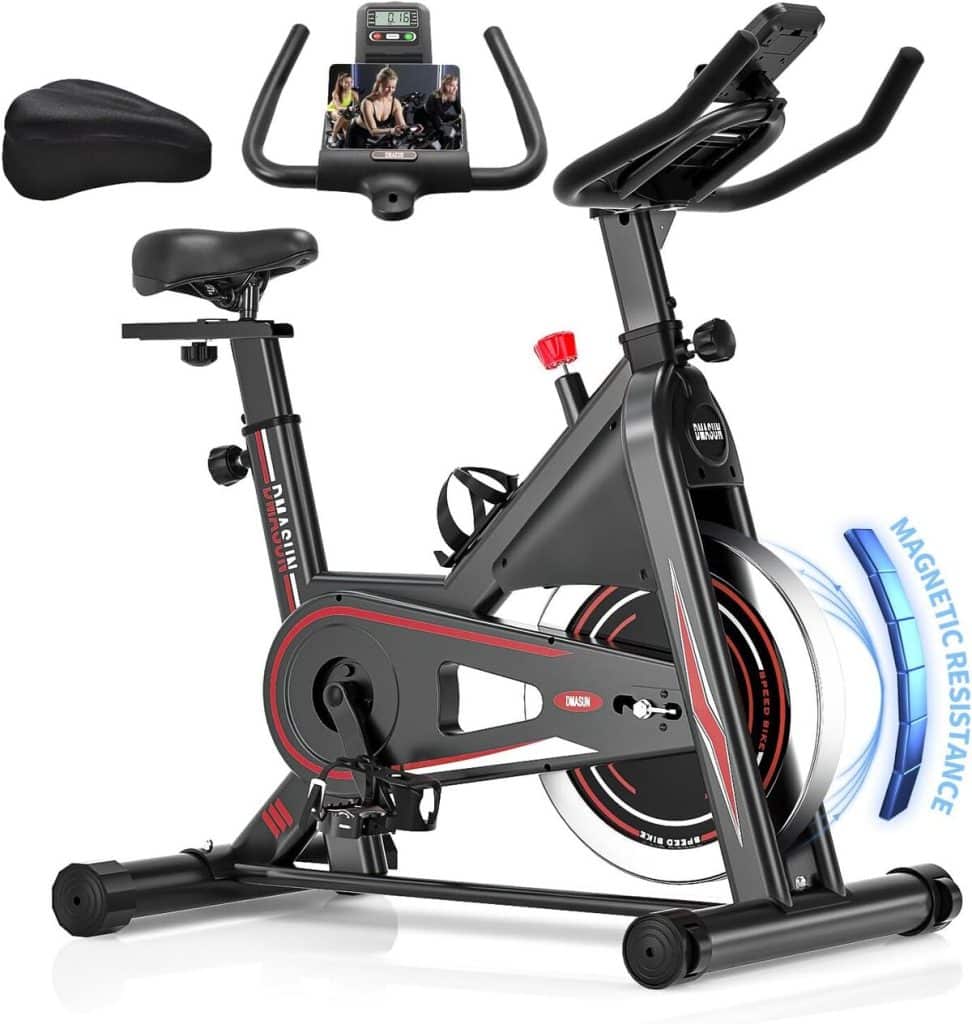 Test du vélo d'appartement DMASUN : silencieux et stable