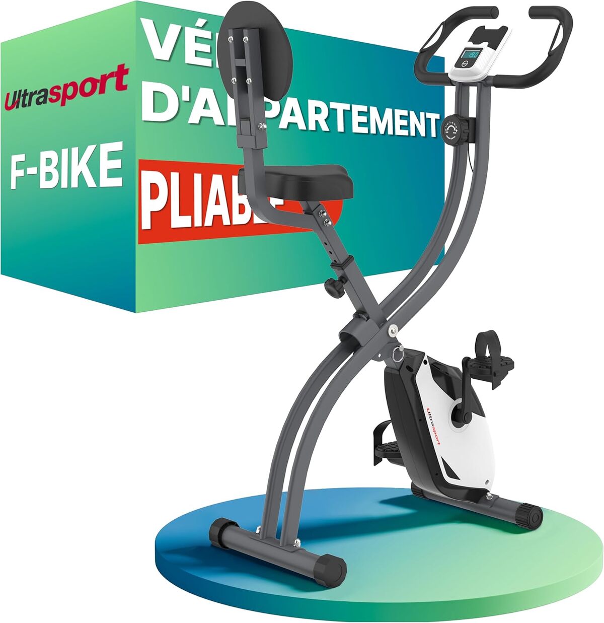 Test du vélo d'appartement pliable Ultrasport F-Bike extra silencieux