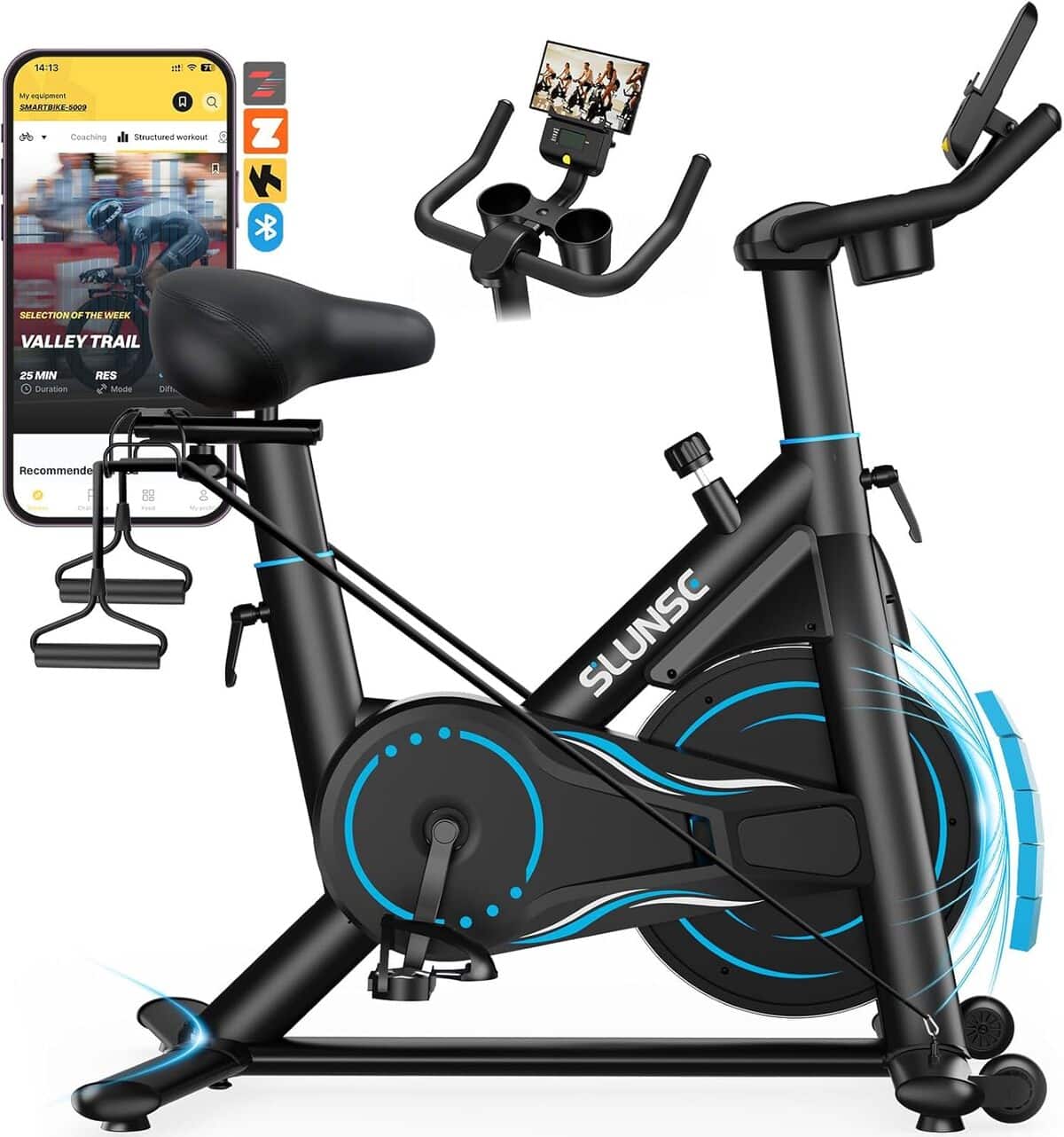Test du vélo d'appartement SLUNSE et ses fonctionnalités avancées