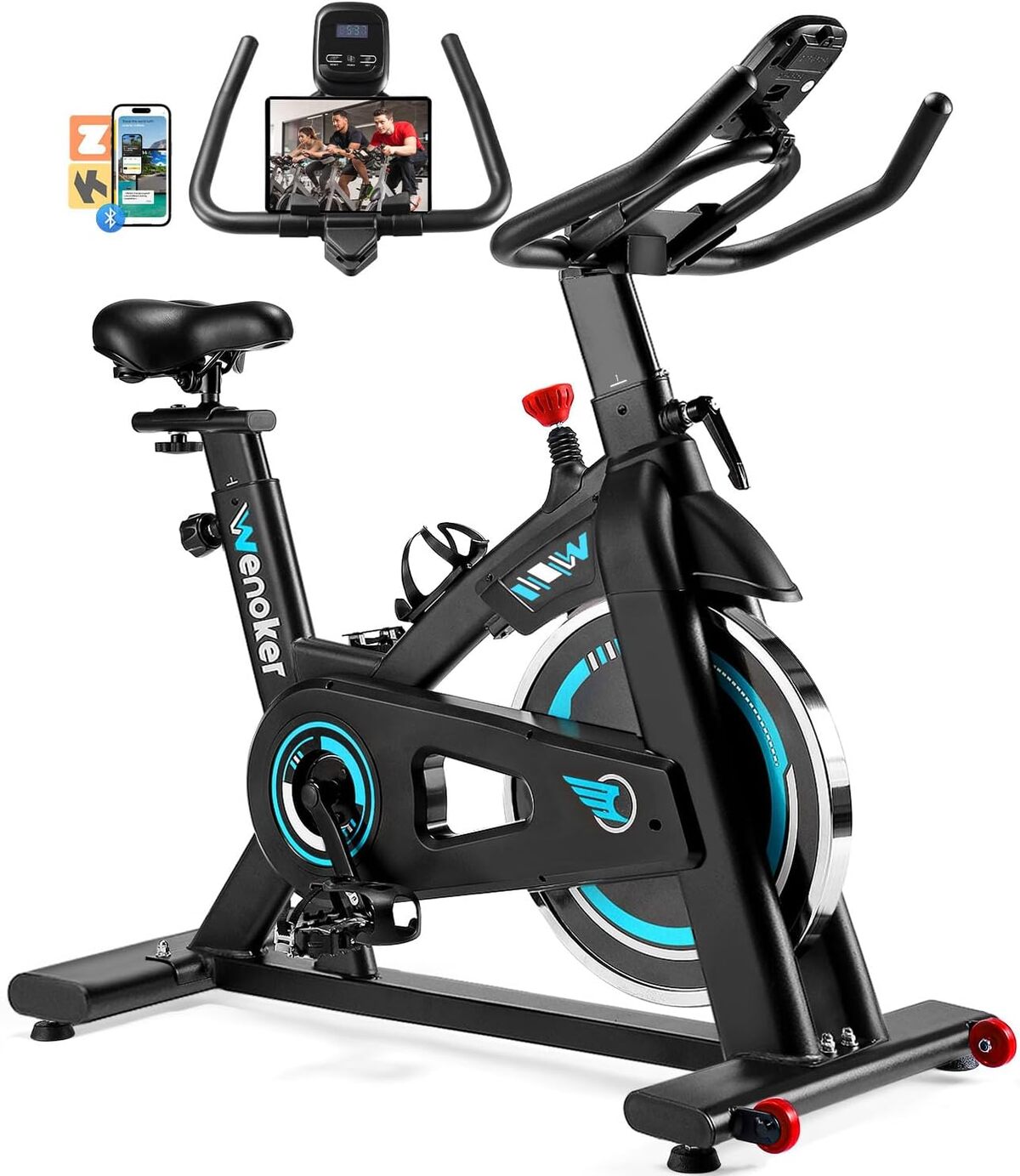 Test du vélo Wenoker ergomètre silencieux avec écran LCD