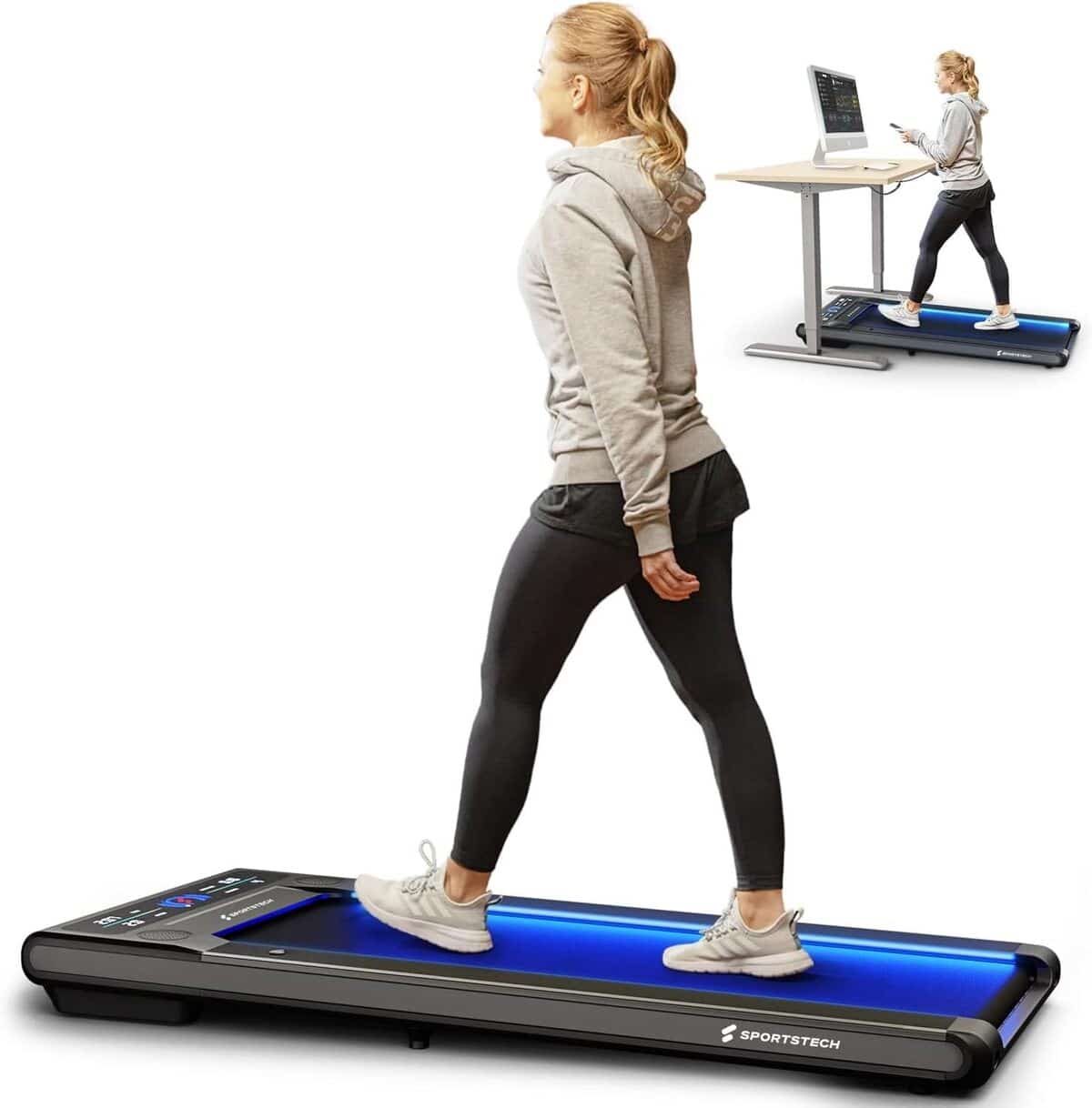 Test : tapis de course Sportstech Swalk, compact et silencieux