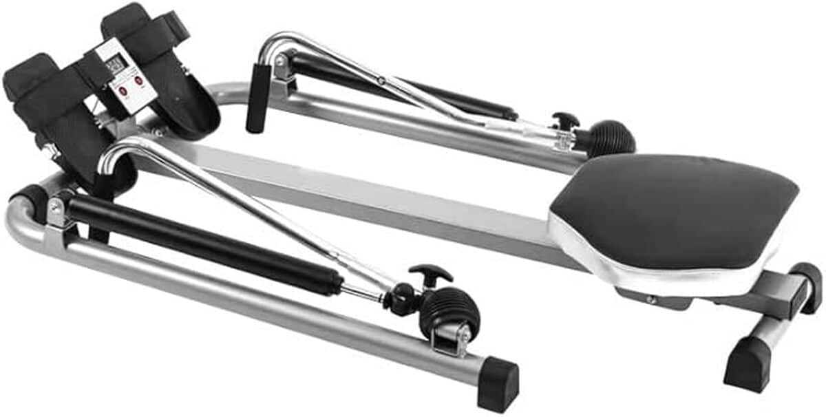 Test du rameur de fitness pliable avec écran LCD