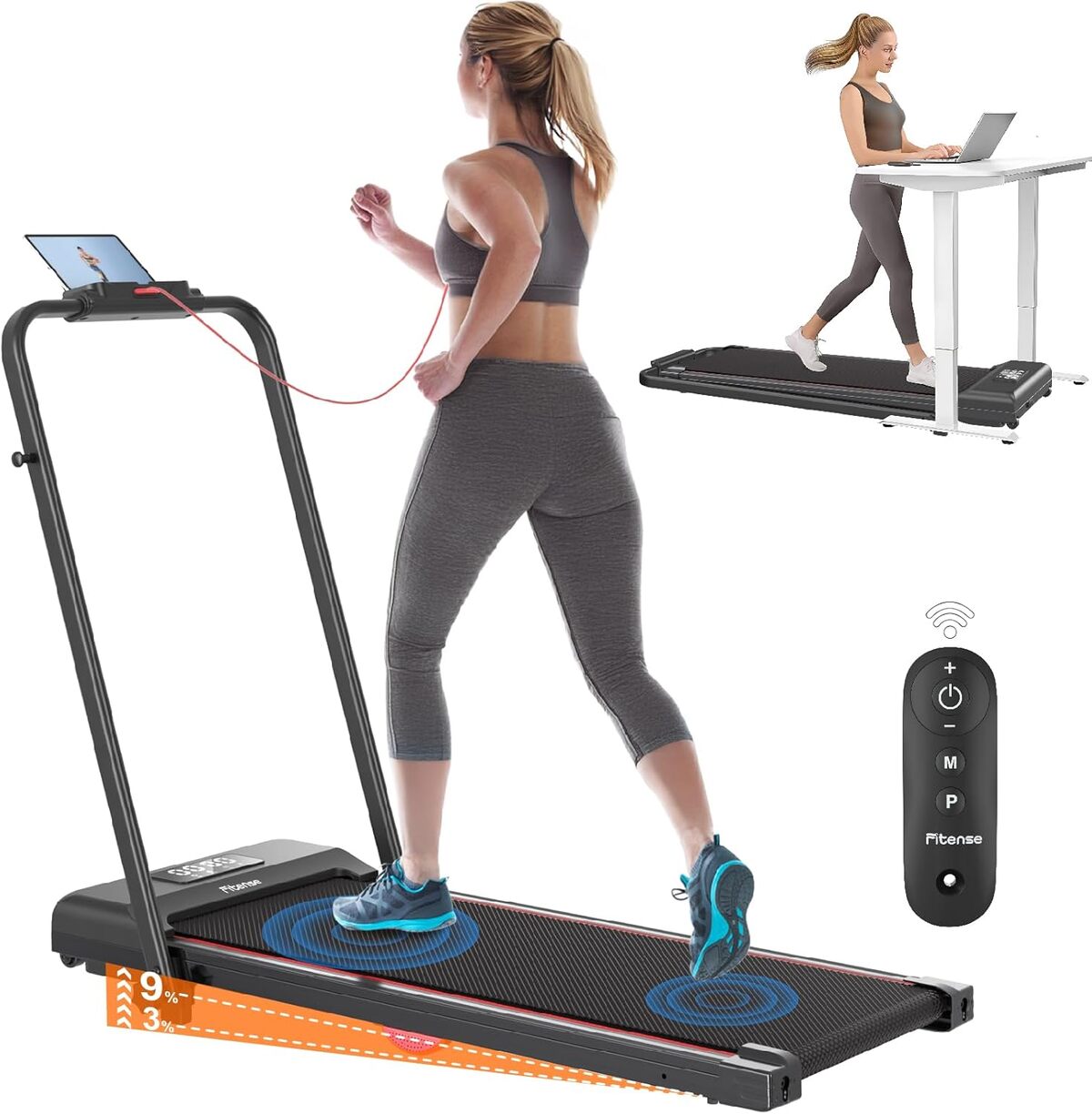 Test du tapis de course pliable Fitense 2 en 1 : puissance et praticité