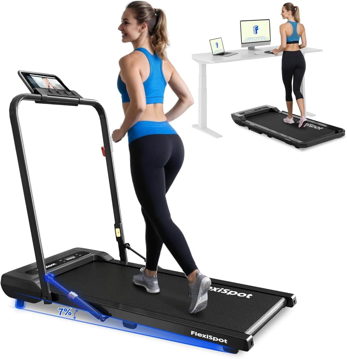 Test du tapis de marche FlexiSpot 2-en-1 : compact et performant