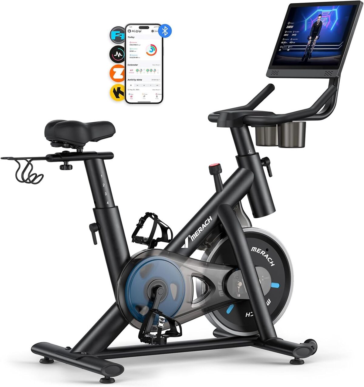 Test du vélo d'appartement connecté Merach : performance et confort au rendez-vous