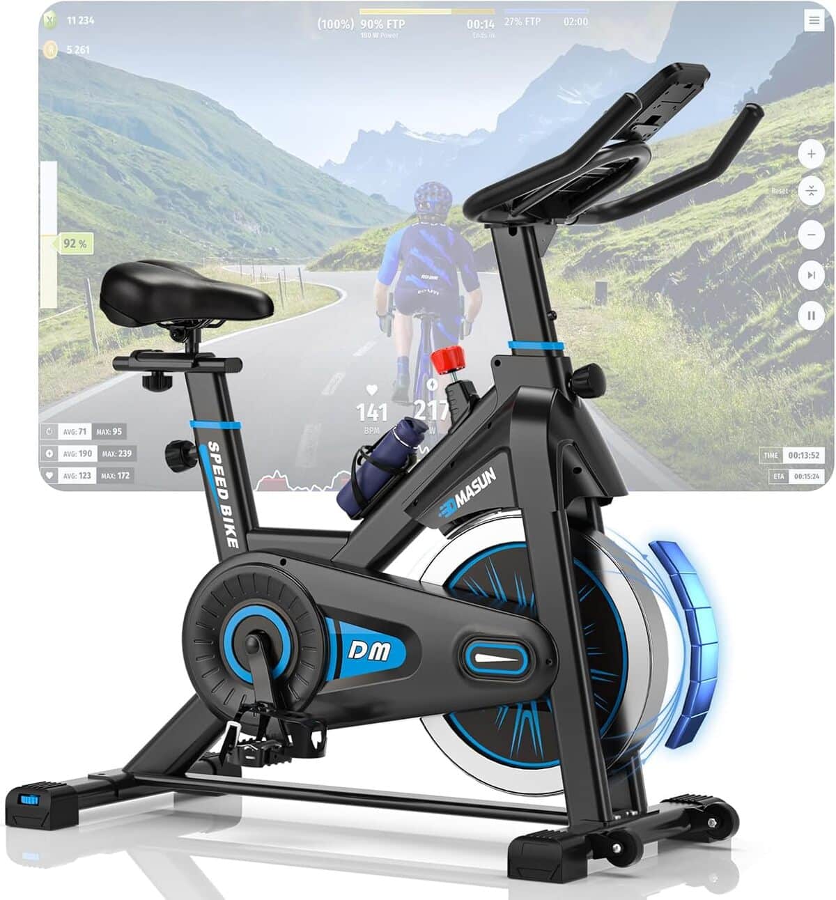 Test du vélo d'appartement DMASUN : silencieux et performant