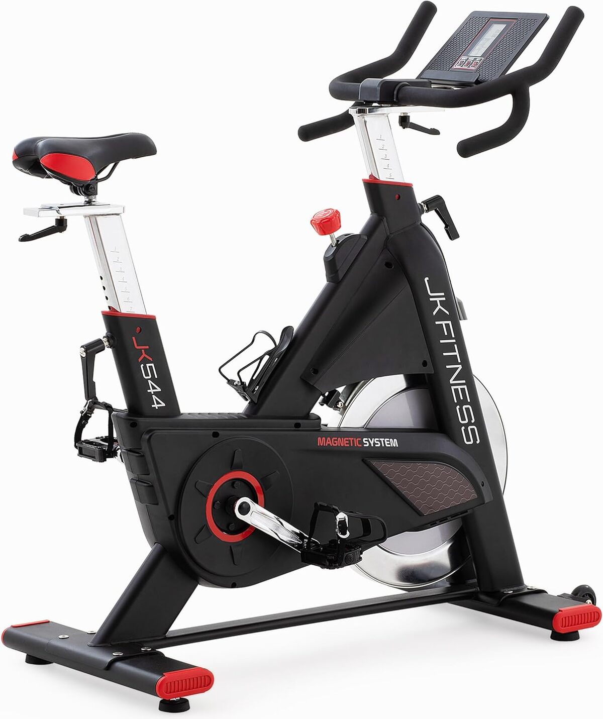 Test du vélo d'appartement JK Fitness JK544 : spin bike magnétique avec volant puissant de 22 kg