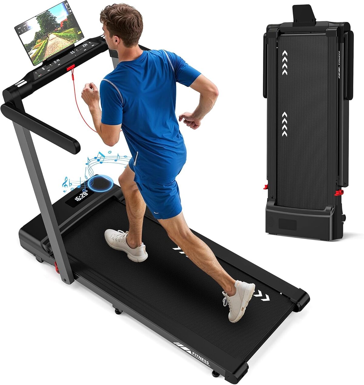 Test : orisyn 3-en-1 tapis de course pliable avec moteur 2, 5 CV