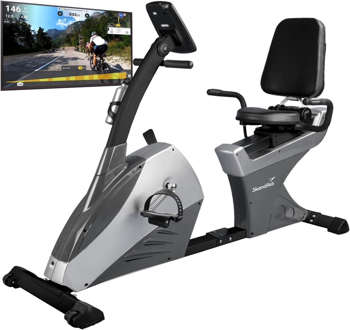 Test Skandika Centaurus : vélo semi-allongé ultra connecté