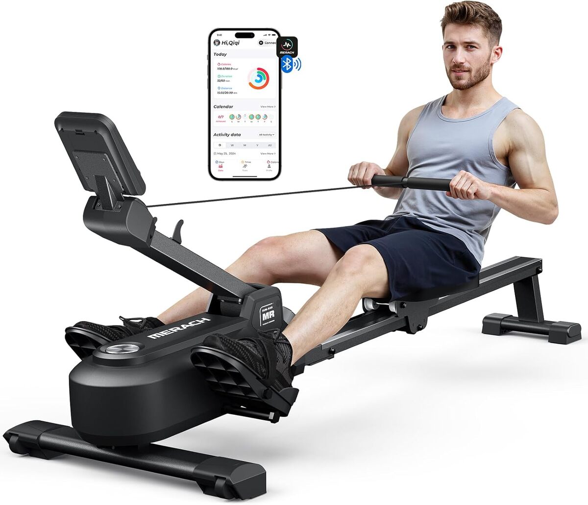 Test du rameur appartement MERACH : l'expérience d'une rame intense