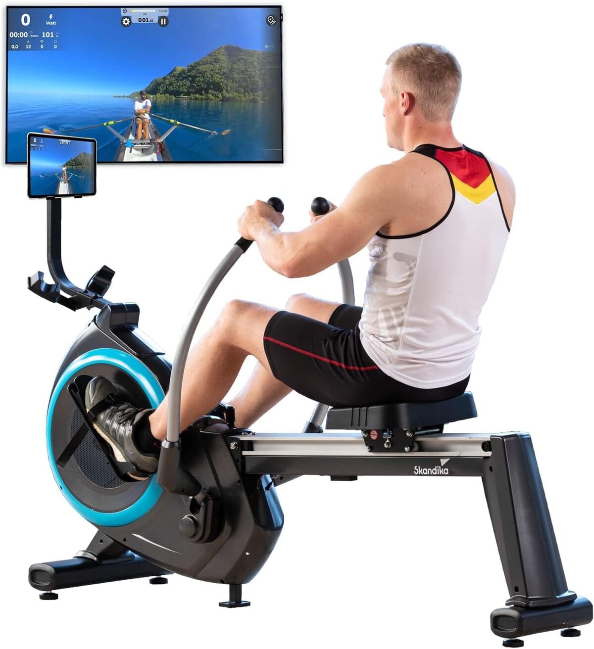 Test du rameur Skandika Nordlys : bras articulés et 21 programmes