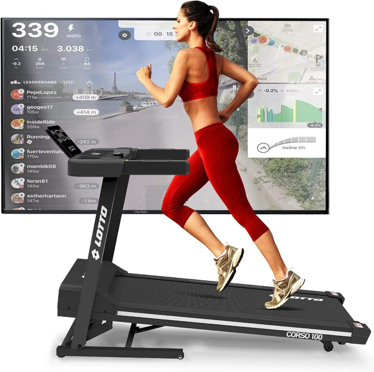 Test du tapis de course LOTTO Corso 100 : puissance, connectivité et polyvalence