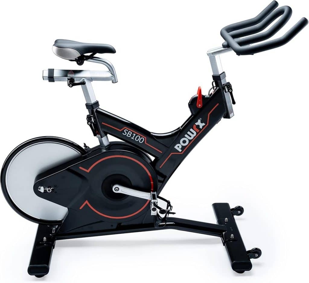 Test du vélo d'intérieur POWRX ergomètre réglable