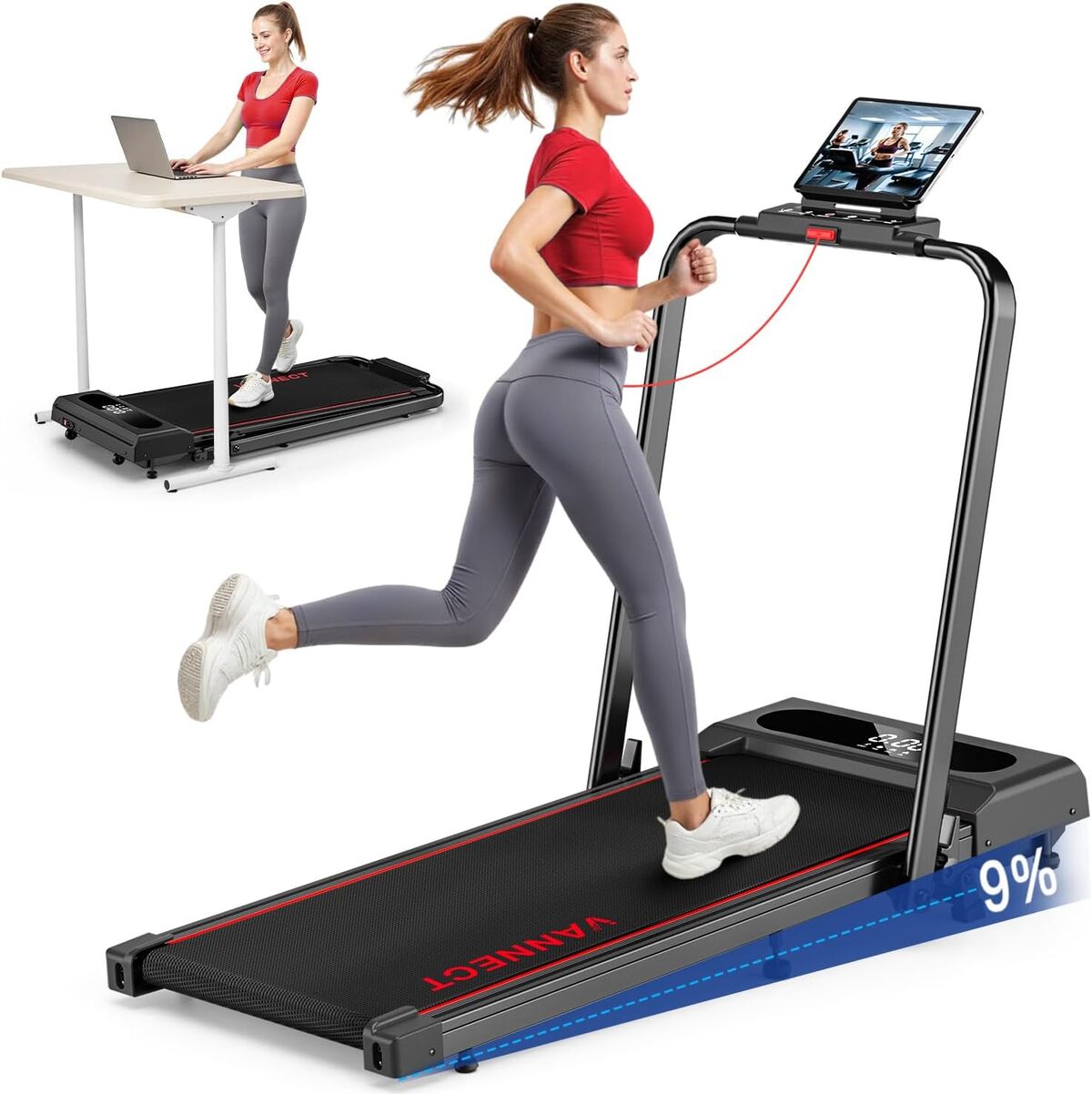 Test : tapis de course pliable 6 en 1 VANNECT, compact et performant
