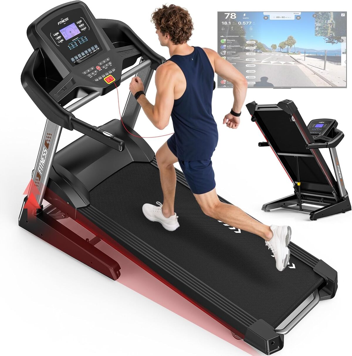 Test tapis de marche CharonFit T800 160kg & 20 km/h