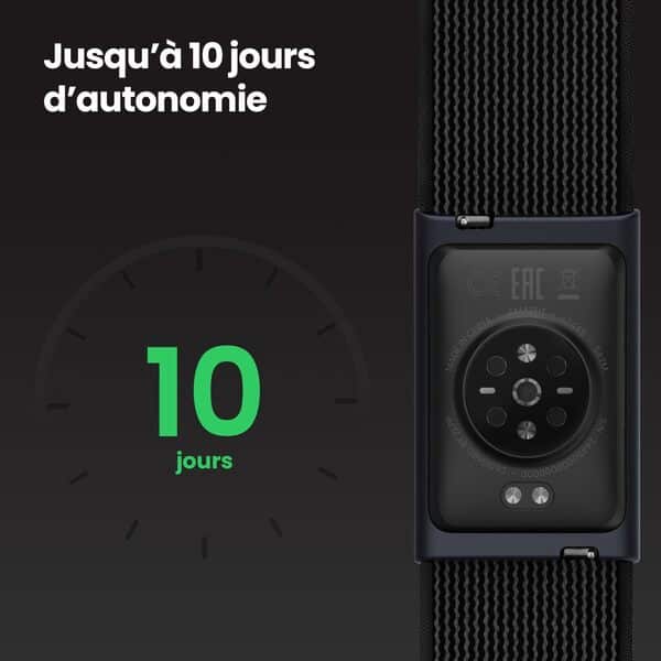 Amazfit Helio Strap Bracelet d'Activité, Suivi Sommeil & Cardio, 10 Jours Batterie, 50+ Modes de Sport, Musculation, Course Hyrox, Aucun Abonnement Requis, Tracker d’Activité pour Android et iOS