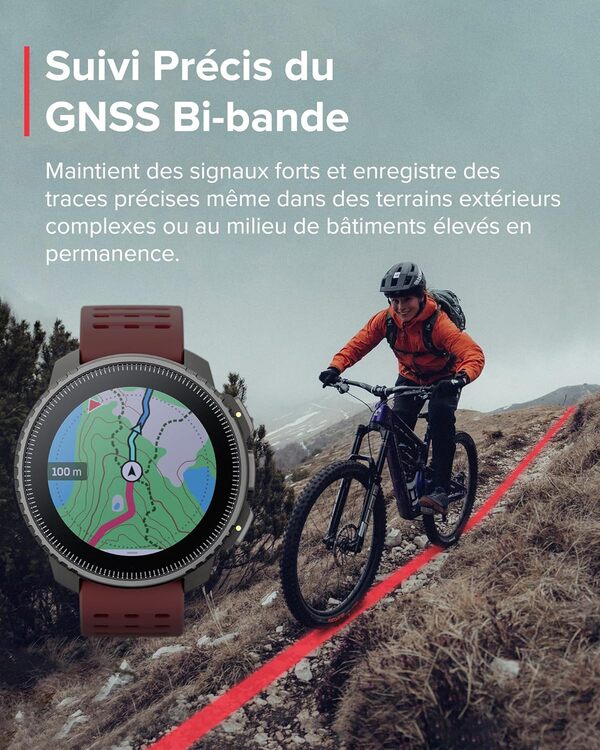 SUUNTO Vertical Montre Connectée Sport Homme, 95+ Sports, Tracker d'Activités GPS, Smartwatch Intelligent Soins de Santé 24/7, Cardiofréquencemètre, Altimètre, Baromètre, Chargement Solaire Optionnel