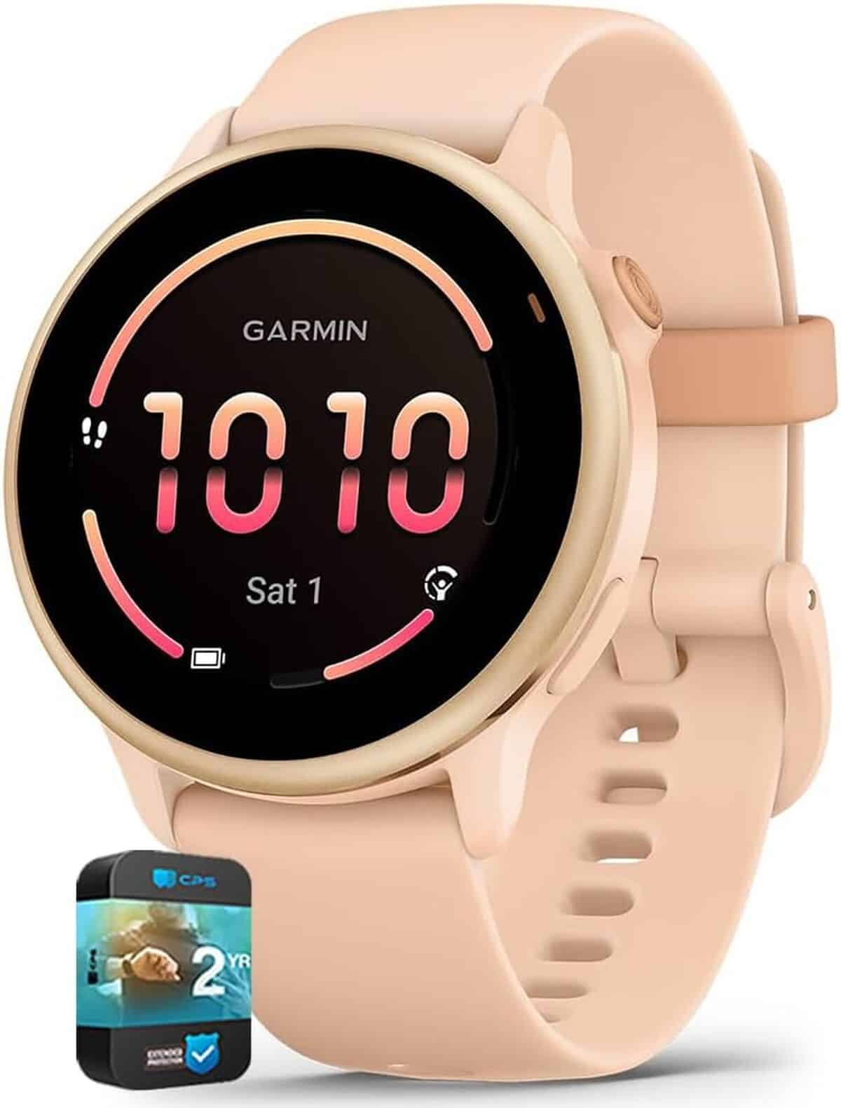 Test de la Garmin VIVOACTIVE 6 : montre intelligente GPS Rose aube