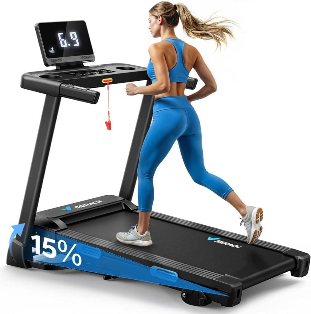 Tapis De Course Pliable Compact YOUR MOVE Next 2000 - Vitesse Max 14 Km/h, Bluetooth, écran LED - Pour Petits Espaces, épaisseur 13cm Fermé