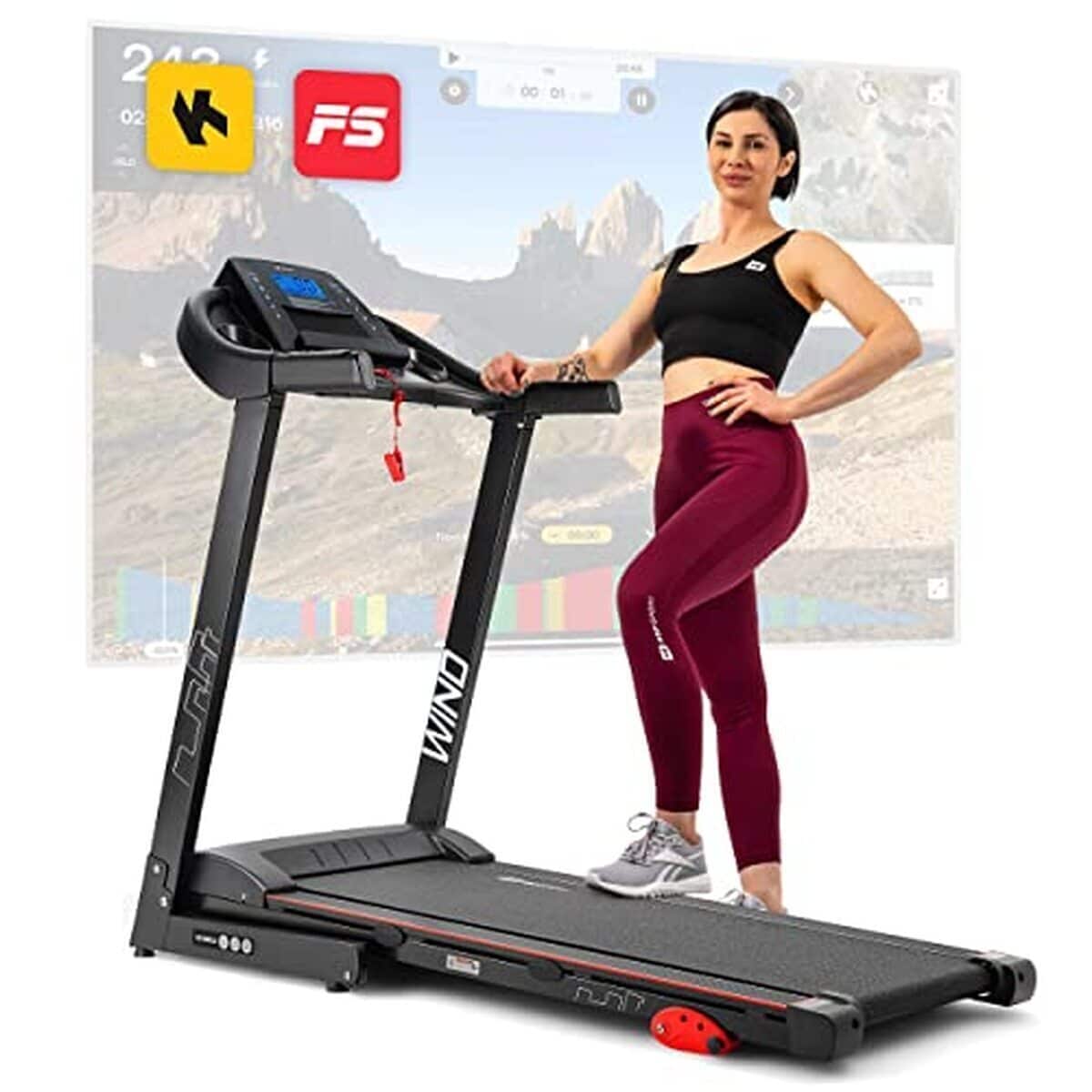 Test du tapis de course pliable hs-1000lb wind de hop-sport