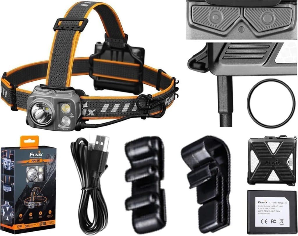 Test de la lampe frontale rechargeable Fenix Hp16r