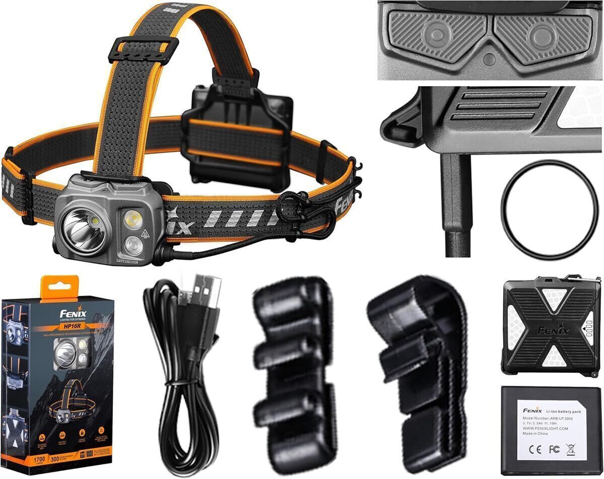 Test de la lampe frontale rechargeable Fenix Hp16r