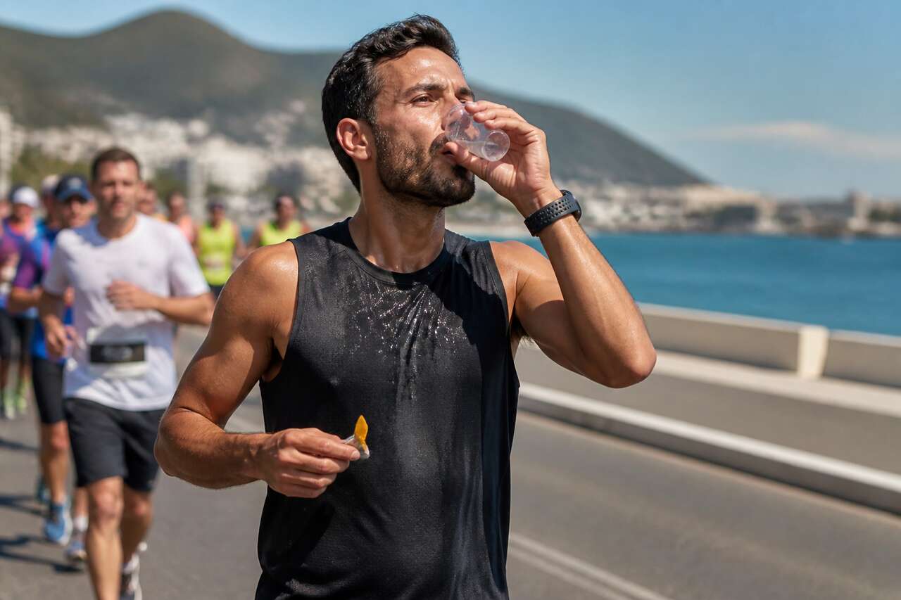 Pendant la course : plan de ravitaillement glucides et hydratation Pendant la course : plan de ravitaillement glucides et hydratation