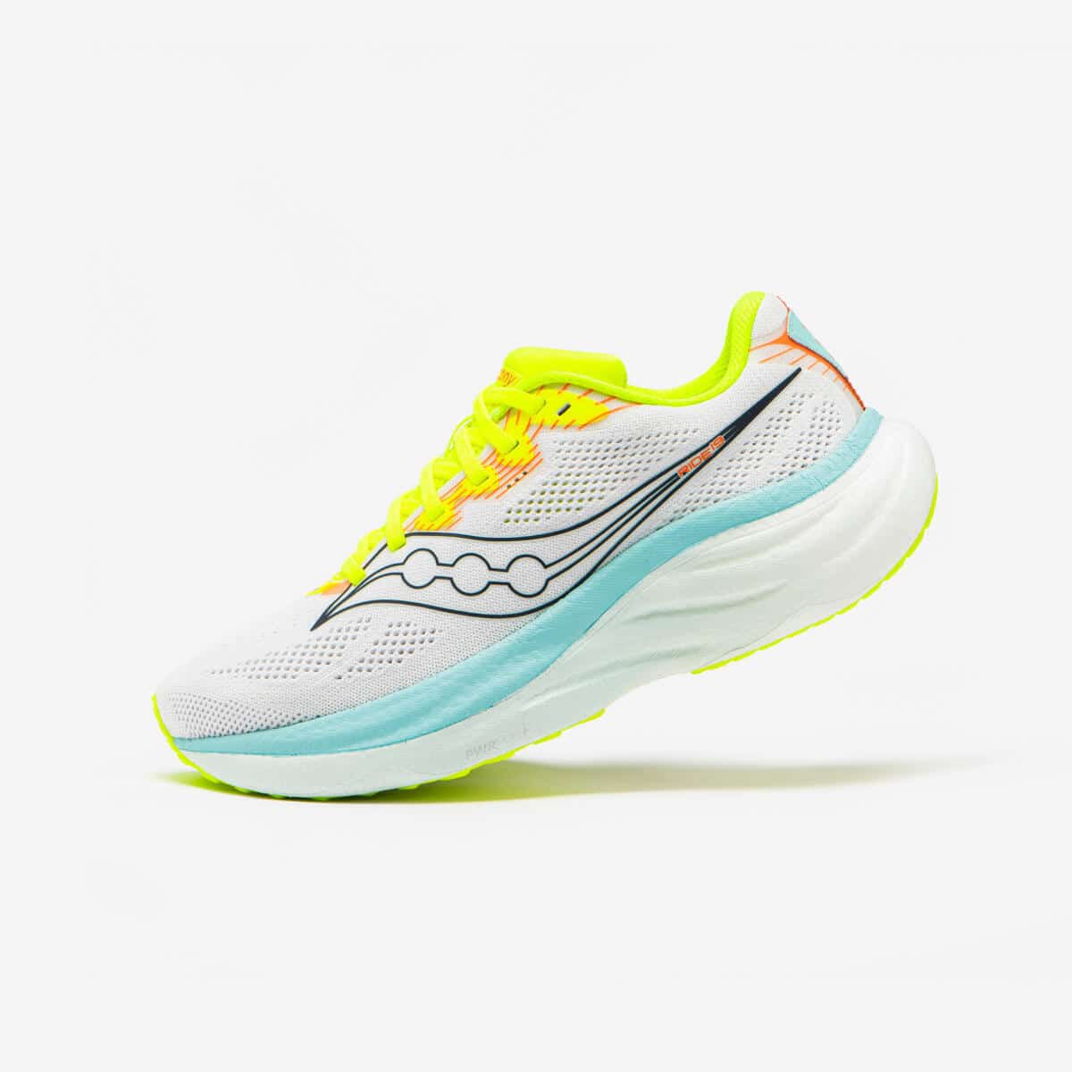 Test des chaussures de running route femme Saucony Ride 19 chez Decathlon
